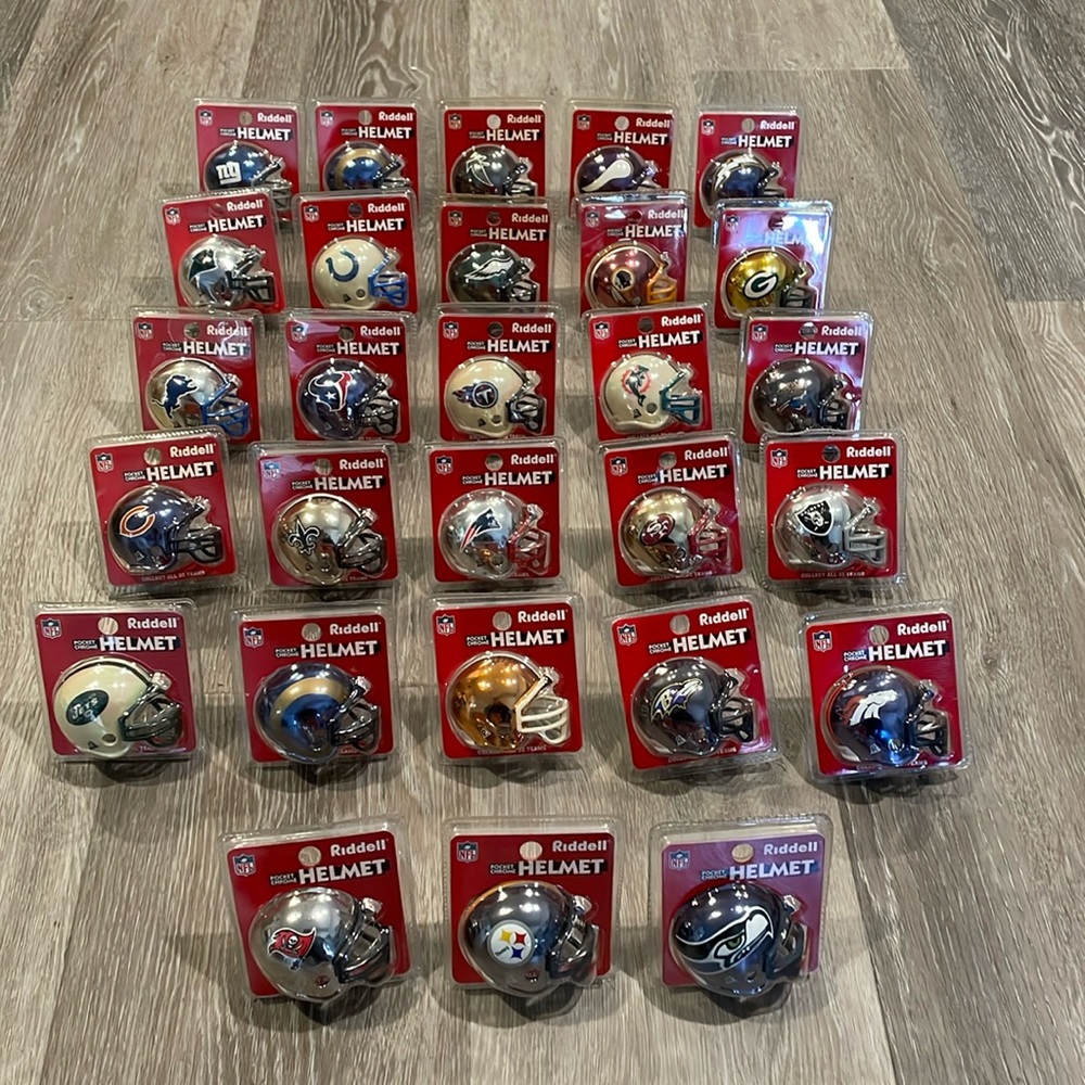 Riddell Pocket Chrome Helmets